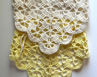 Bandana lace crochet pattern  summer scarf hair PDF instant download
