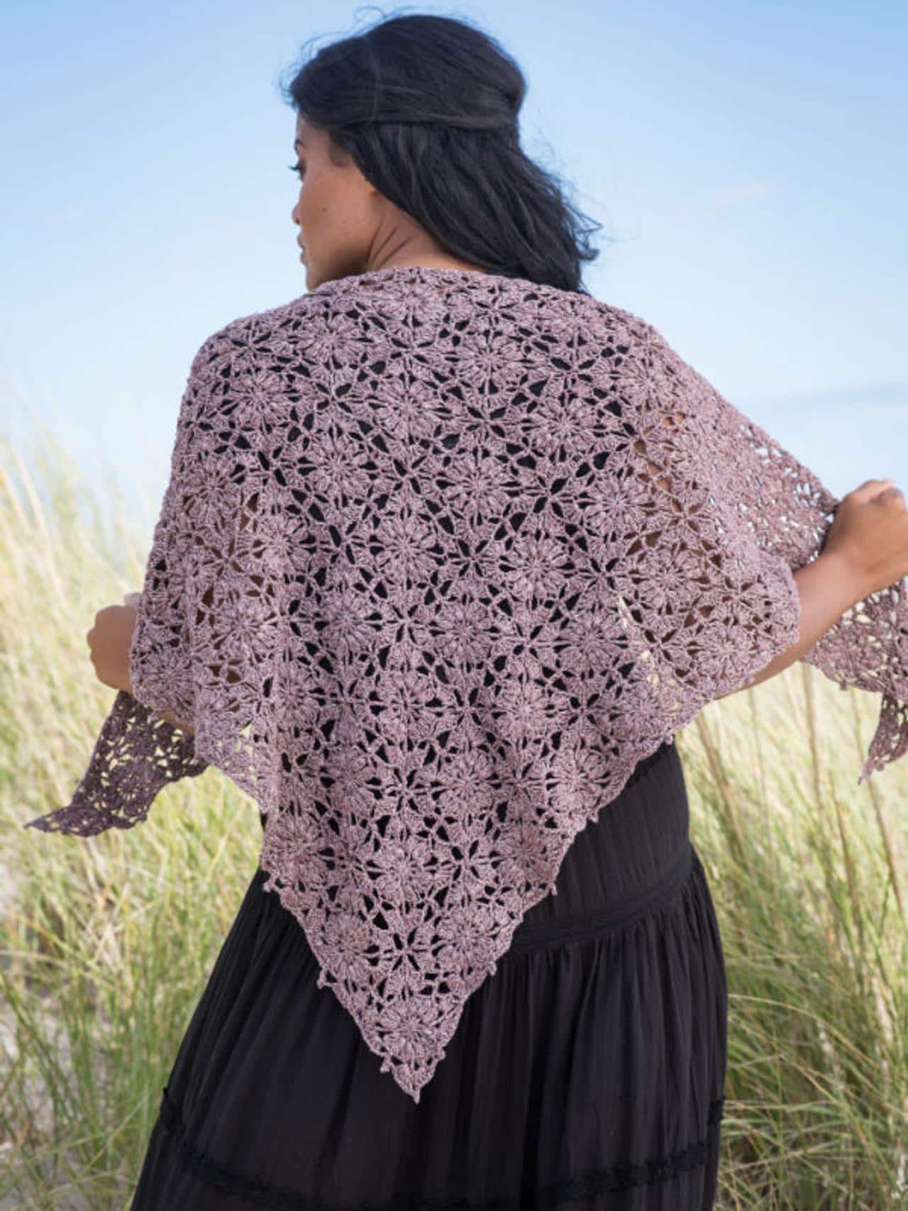 Shawl - | – かぎ針編みの三角 かぎ針編みショール 日本 Etsy 花柄