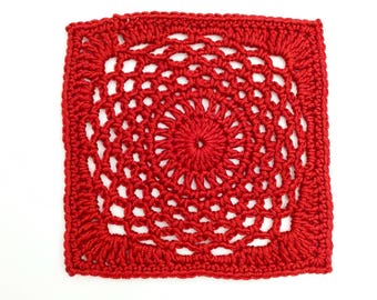 Easy Crochet Granny Square Pattern, Beginner Loops (PDF Download)