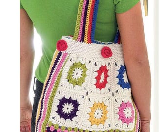 Crochet Granny Square Bag Pattern (PDF Download)