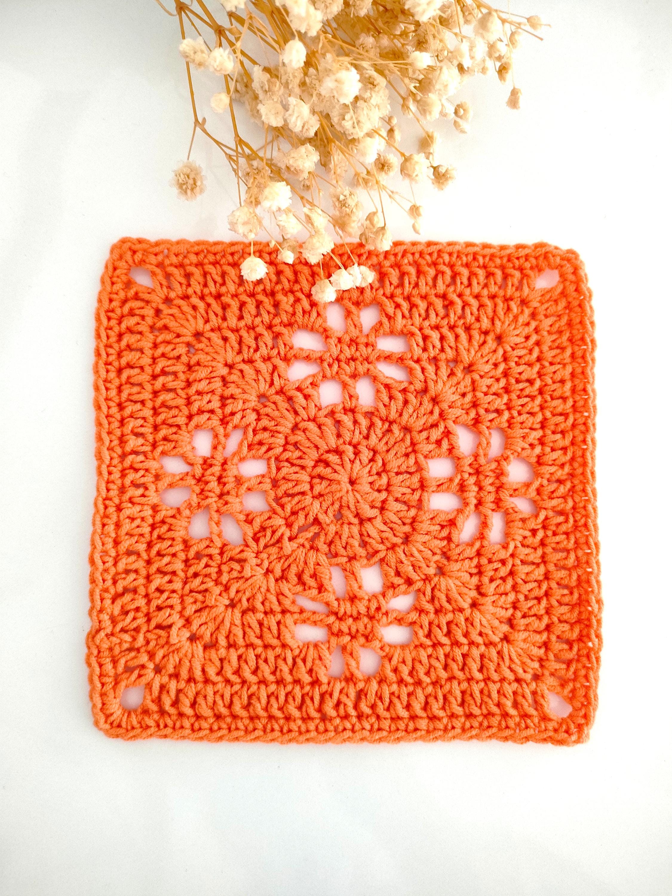 Vintage Flower Lace Granny Square
