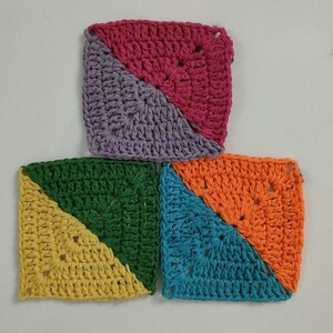 Solid Granny Square Crochet Pattern: Beginner Blanket Motif (PDF Pattern) image 2