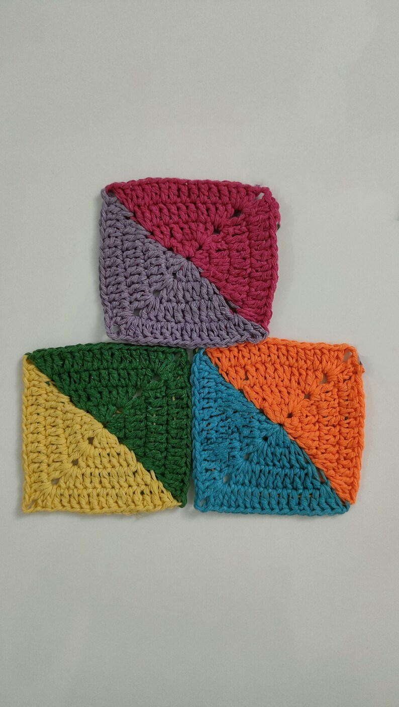 Solid Granny Square Crochet Pattern: Beginner Blanket Motif (PDF Pattern) image 2