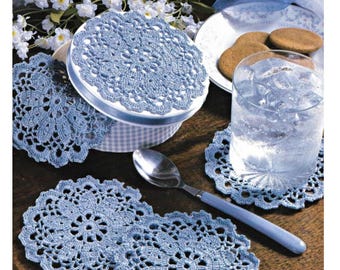 Vintage Crochet Coasters Pattern Set (PDF Download)