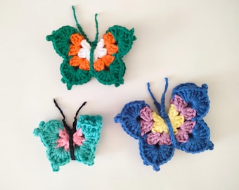 Butterfly Crochet Pattern, Beginner Home Decor (PDF Download)
