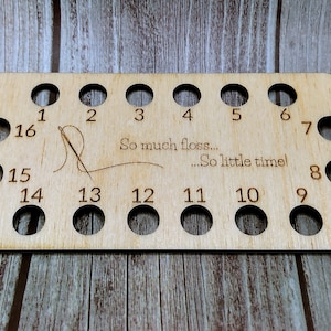 Laser Cut Wooden Floss Holder