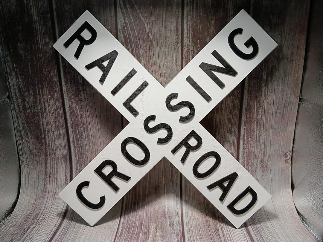 Crossbuck Laser Cut Railroad Crossbuck Wall Art - Etsy