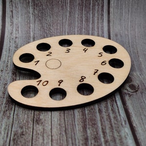 Laser Cut Wooden Floss Holder - Palette