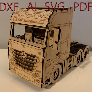 Pacote de arquivos laser e vetor Mercedes Actros - 3 mm