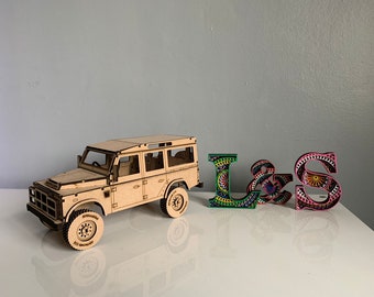 Land Rover Defender Wooden Model Kit