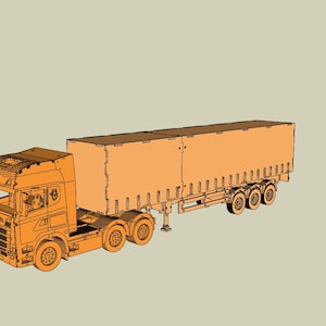 Single Deck Trailer Laser & Vector File Pack - Truck Not INCLUDED - 3mm