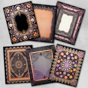 Printable Frame Woven Style Page for Junk Journal Scrapbooking Collage ...