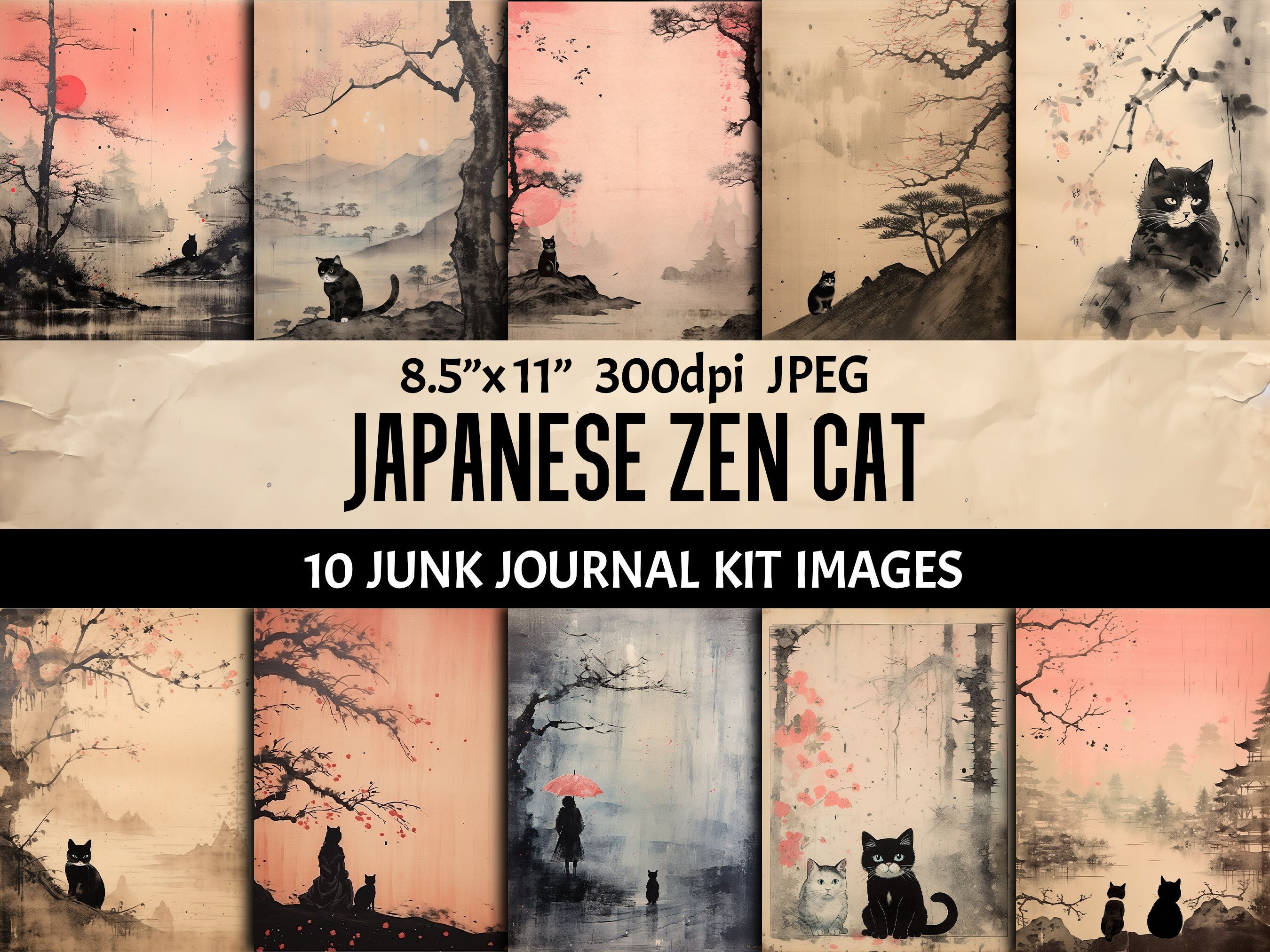 Anime Sketchbook: Japanese Manga Koi Cat Girl - Large Blank