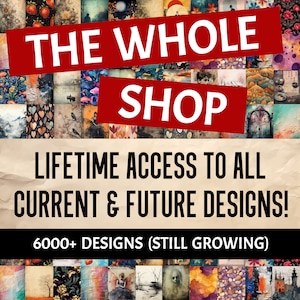 Ultimate Lifetime Bundle - Over 6000 Junk Journal Pages Scrapbooking Ephemera Wall Art Decor and More - Digital Library Unlimited Access