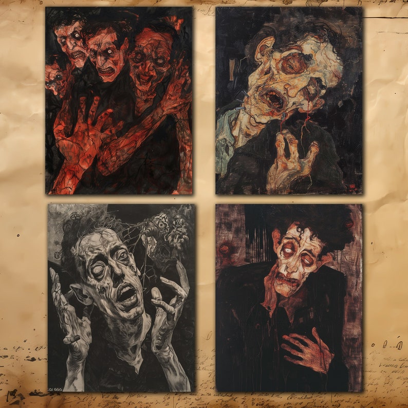 Illness Horror Art: Macabre Junk Journal Pages (digital Printables) - Etsy