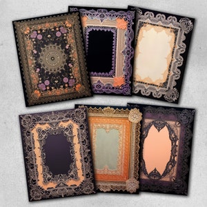Printable Frame Woven Style Page for Junk Journal Scrapbooking Collage ...