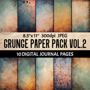 Retro Grunge Paper Ephemera: Junk Journal Kit (Digital Download)