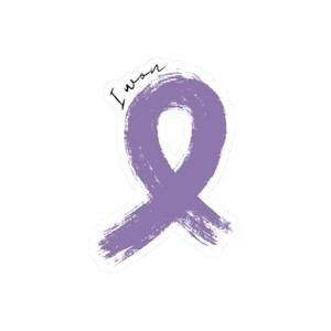 Cancer Survivor Sticker, Cancer Ribbon Decal, Awareness Sticker, Inspirational Sticker, Supportive Sticker, Encouraging Sticker, Laptop