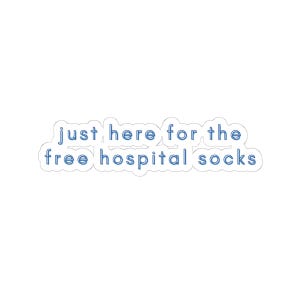 Chronic Illness Warrior Sticker, Cancer Patient Sticker, Hospital Socks Sticker, Chemo Warrior Sticker, Inspirational Sticker, Laptop Decal
