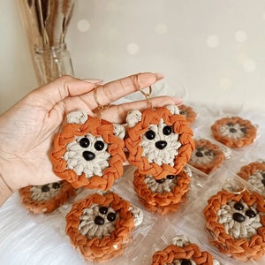 Porte Clés Lion, Porte Clés au Crochet, Porte Clés fait main, Cadeau fête ou remerciement, Ours pour porte-clés, Cadeau d&#39;anniversaire