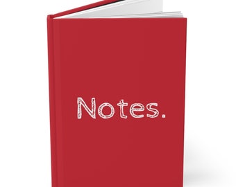 Notes Journal in Dark Red