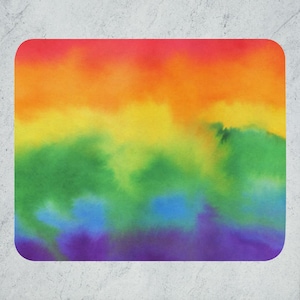 Rainbow Pride Mouse Pad, LGBTQ Pride Mousepad