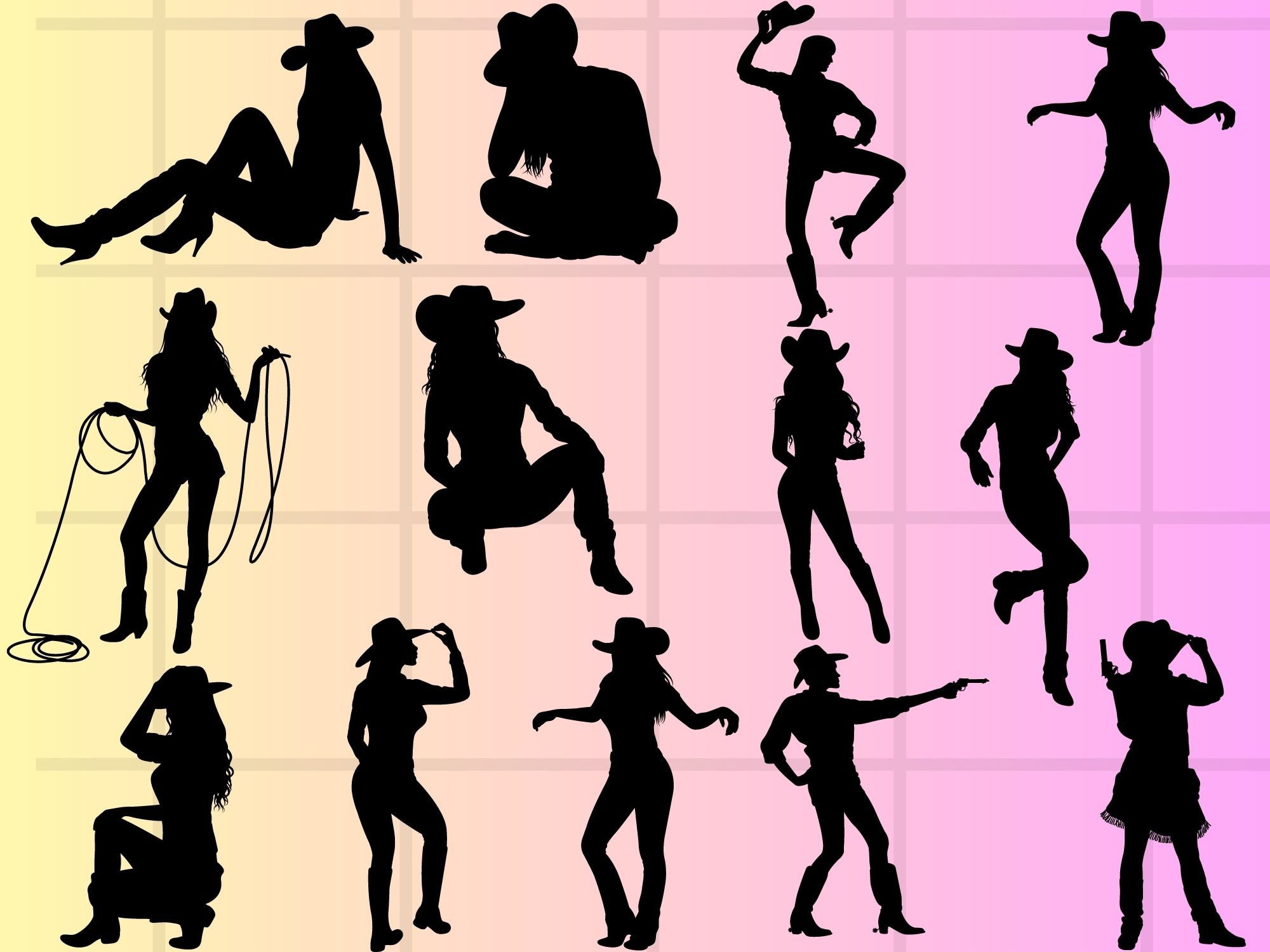 Cowgirl SVG Cowgirl Silhouette Cowgirl PNG Cowgirl Vector Pony Svg