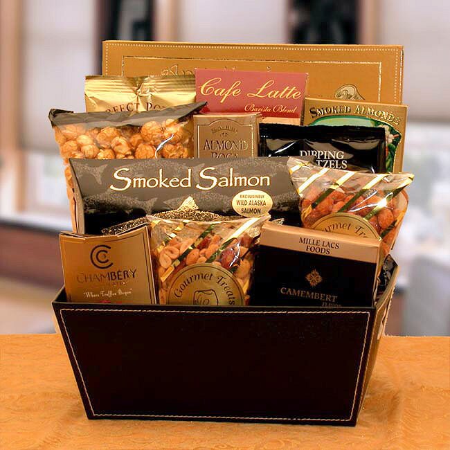 GOURMET GIFT BASKET, Food Gift for Family, Sympathy Gift, Meat, Cheese