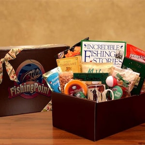 Fish Tales Gift Basket for Birthday Gifts, Gifts for Fisherman, Gift  Baskets for Husbands, Fishing Gifts for Sons 