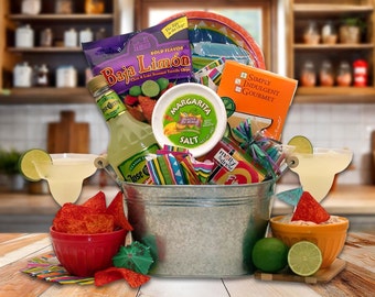 Margarita Party Gift Bucket, Bachelorette Party, Bridal Shower, Couples Gift, Client Gift Ideas, Cocktail Party Kit