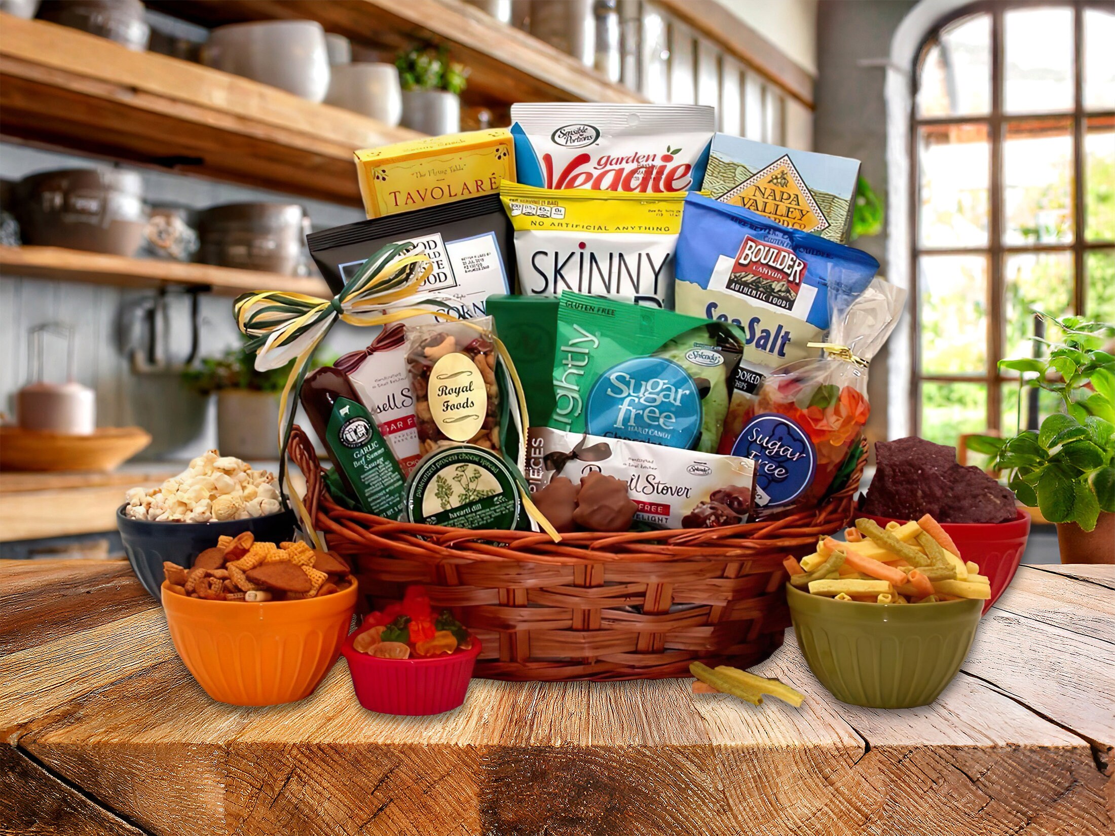 SUGAR FREE DIABETIC Gift Basket, Food Gift for Diabetics, Gift for