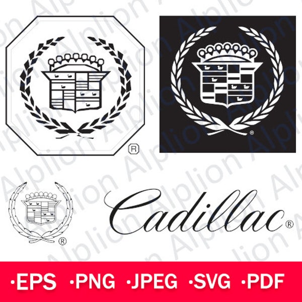 Cadillac, Cadillac SVG, Cadillac PNG, Cadillac logo, Cadillac cutfile, Cadillac cricut, Cadillac Clipart