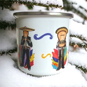 Musical Cup, coffee, tequila cup, tequila gifts, coffee cups, mexican mariachi, tequila lovers, music related, camping mug, fiesta cups