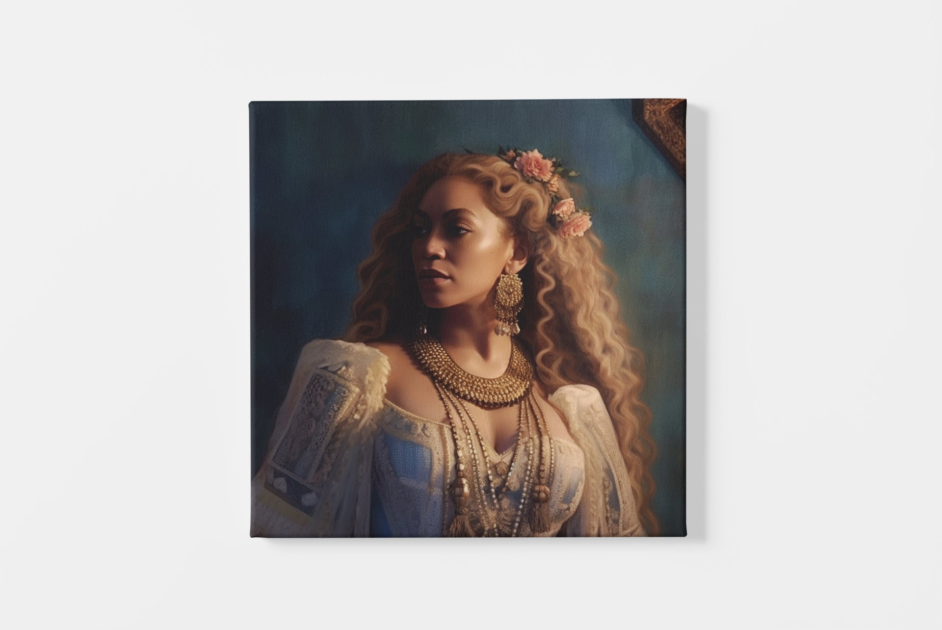 Printable Renaissance Beyoncé, Vintage Celebrity Pop Star Oil Painting ...