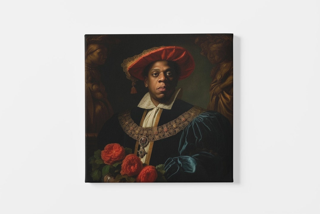 Printable Renaissance Jay-z, Vintage Celebrity Rapper Oil Painting ...