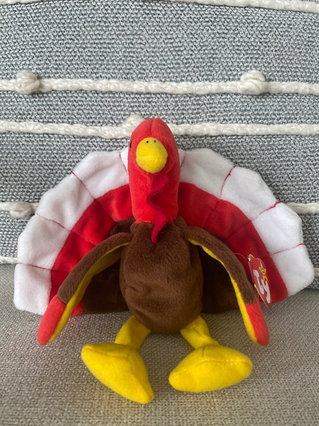 Rare Gobble Beanie Baby Rarest Double Waddle, Dual Canada/u.s. PVC