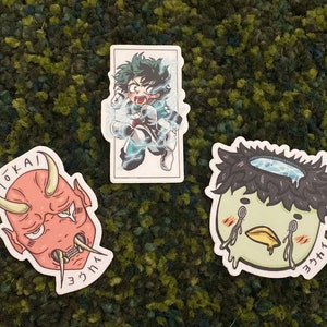 Wasserfeste, spülmaschinenfeste Anime Sticker