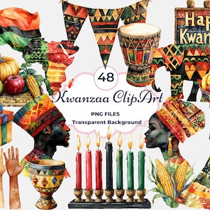 Kwanzaa Clipart, Kwanzaa PNG, Celebration, Unity Cup, Traditional, Elephant, Africa, Sublimation, Scrapbooking, Commercial Use, Transparent