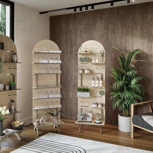 Arched Pegboard Modular Display | Flat Pack | Market Display | Shop & Boutique | Aspen | Pine Bay Design