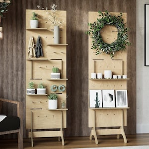 Rectangular Pegboard Modular Display | Flat Pack | Market Display | Shop & Boutique | Pine | Pine Bay Design