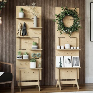 Rectangular Pegboard Modular Display | Flat Pack | Market Display | Shop & Boutique | Pine | Pine Bay Design