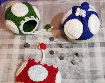 Crochet Pattern: Spotted Mushroom Pouch