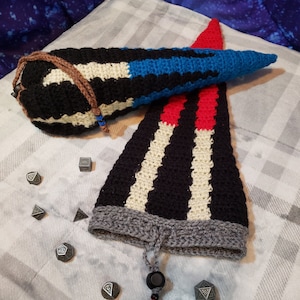 Crochet Pattern: Five-Lined Skink Tail Pouch