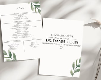 Simple Menu Ideas | Modern Fonts | Editable Menu Templates | Digital Template | Instant Download