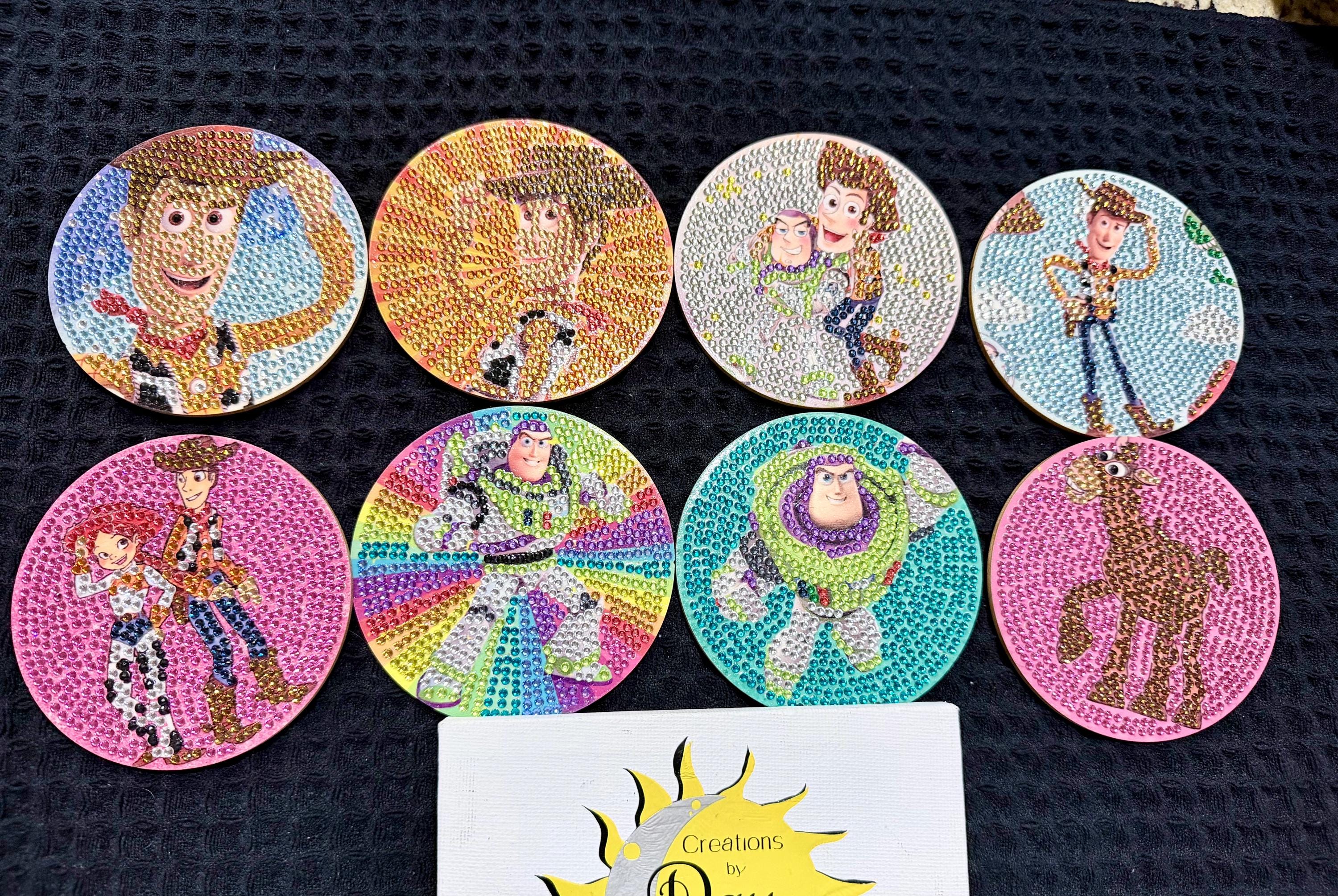 Disney's Toy Story Woody, Buzz Lightyear, Lotso - Diamond Painting