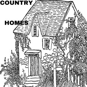 12 Pages of cottage houses, Countryside homes, adult coloring, relaxation coloring, anti-stress coloring, coloring pages