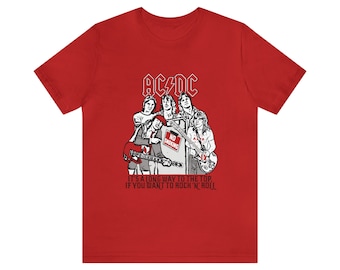 AC/DC Kurzarm T-Shirt * Rocker Rock N Roll T-Shirt