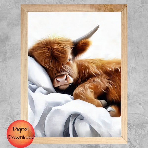 Highland Cow Bed - Etsy