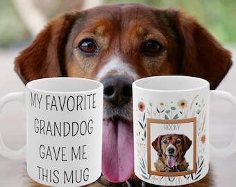 Dog Grandma Mug, Dog Grandma Coffee Cup, Best Grandma Dog, Dog Nana, Dog Mimi, Dog Gigi, Dog MeeMaw, Christmas Birthday Mothers Day Gift Mug