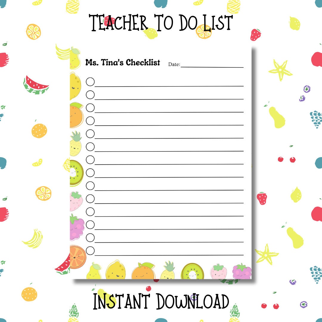 To-do List, Kawaii Stationary, Daily Planner, Kawaii Stationery ...